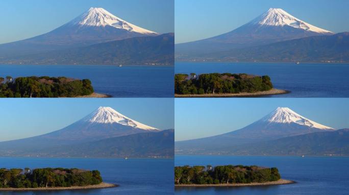 富士山和海，静冈大崎的景色