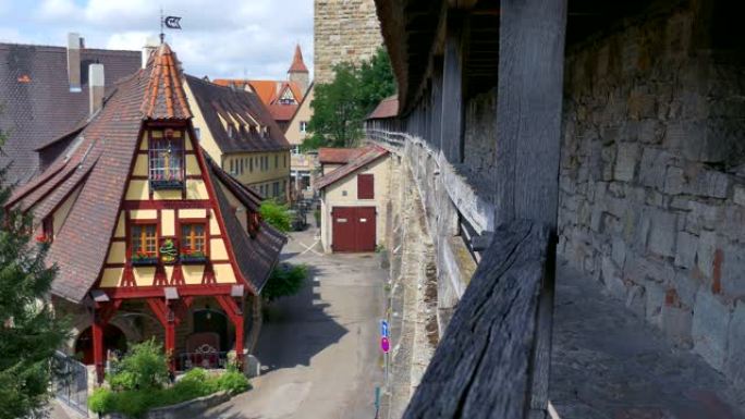 Gerlachschmiede and City Wall，Rothenburg ob der Ta