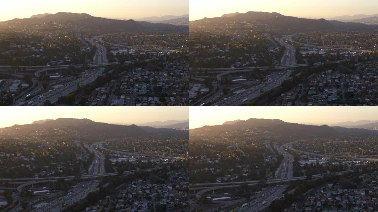 洛杉矶高速公路日落天线