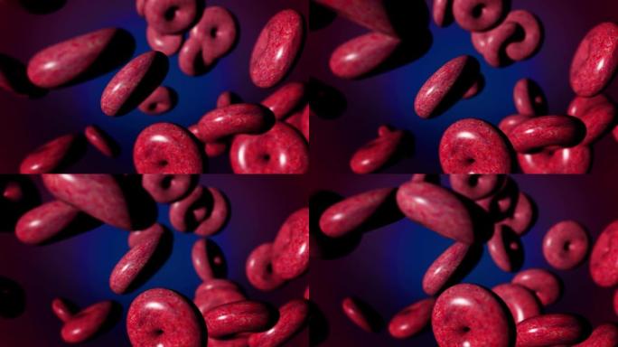 冠状动脉有血细胞。冠状病毒流行病