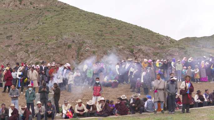 赛马节开幕式 西藏热闹节日 藏族热闹节日