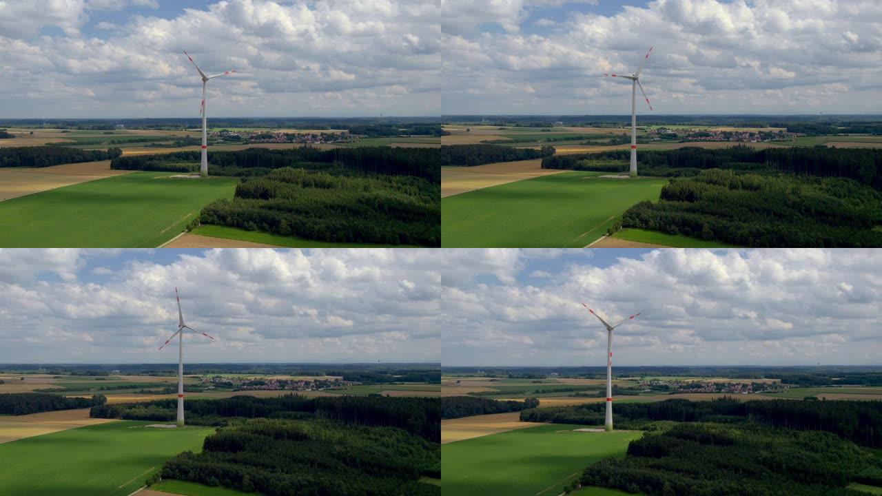 德国巴伐利亚州马门多夫附近的风力发电厂