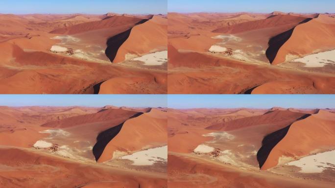 纳米比亚死亡Vlei Sossusvlei Namb沙漠沙丘无人机4k飞行视频