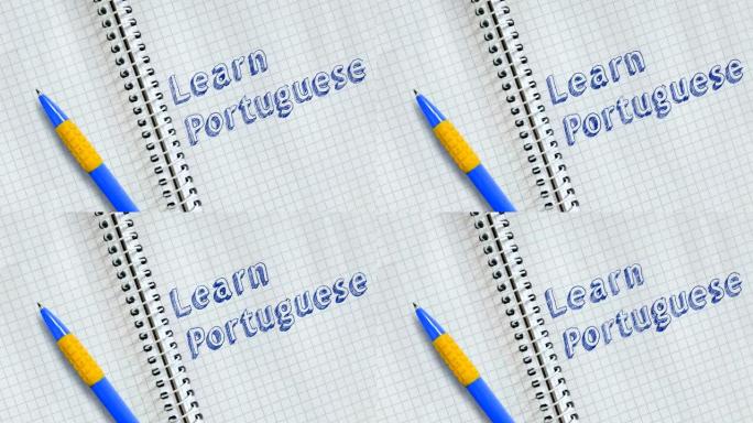 学习葡萄牙语英语动画