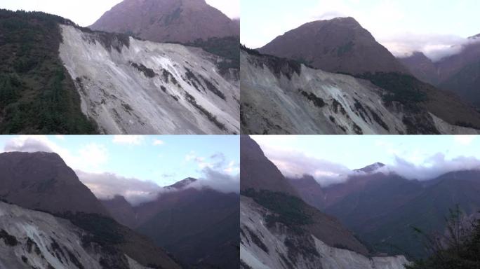 尼泊尔的重大滑坡高山大山