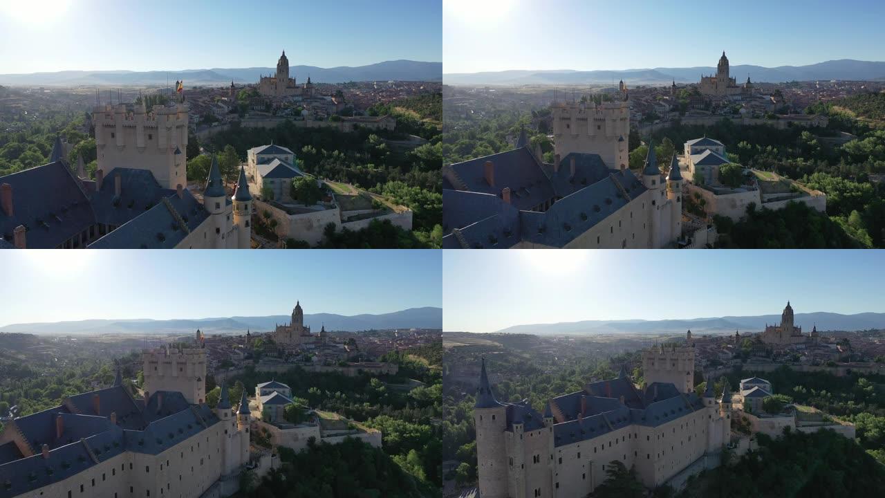 塞戈维亚的城堡。西班牙