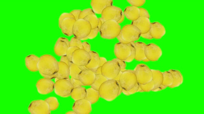 柠檬组下降过渡动画绿屏色度键