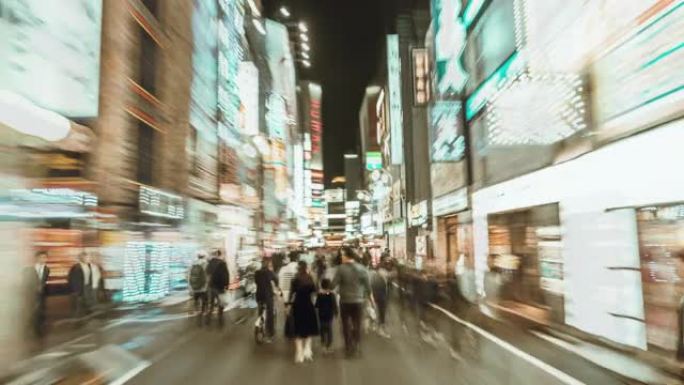新宿东京歌舞伎町的过度缺失。日本