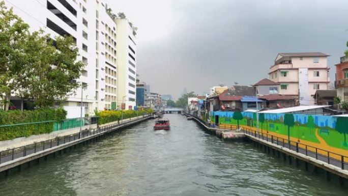 Bobae船远去曼谷河游旅游度假泰国旅行