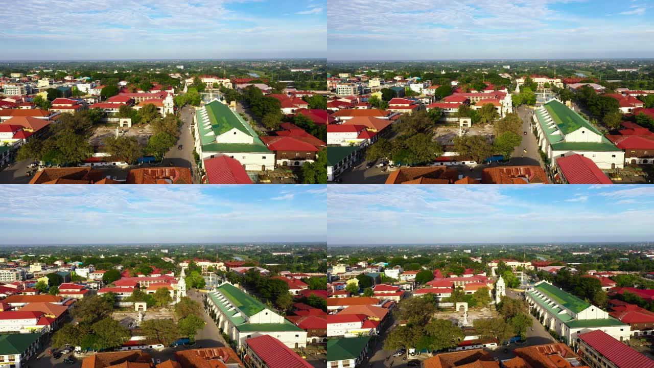菲律宾的老城维冈。西班牙风格维冈，菲律宾，吕宋岛的历史殖民城镇