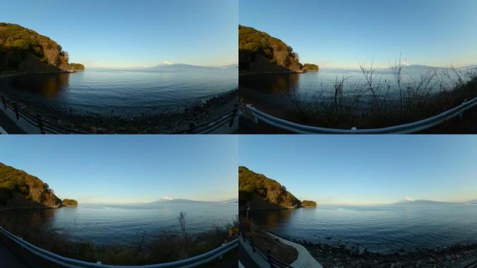 沿着海岸行驶 | 从汽车上看富士山