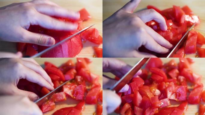 切碎切水果美食番茄