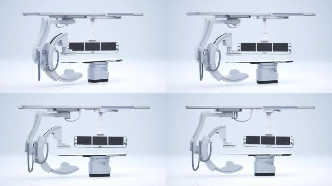 医用x射线扫描现代化医疗设备三维动画