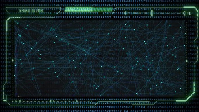 技术未来派UI HUD大数据数字数字码信息屏幕显示监视器