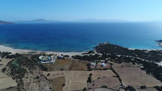 希腊基克拉泽斯的纳克索斯岛从天而降