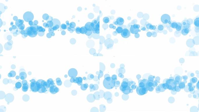 白色背景上的4k抽象蓝色博克