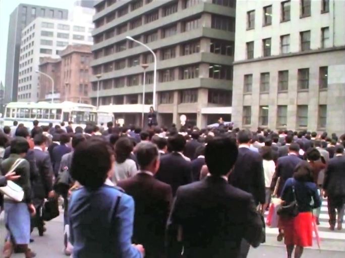 1978年日本 上班族过人行道