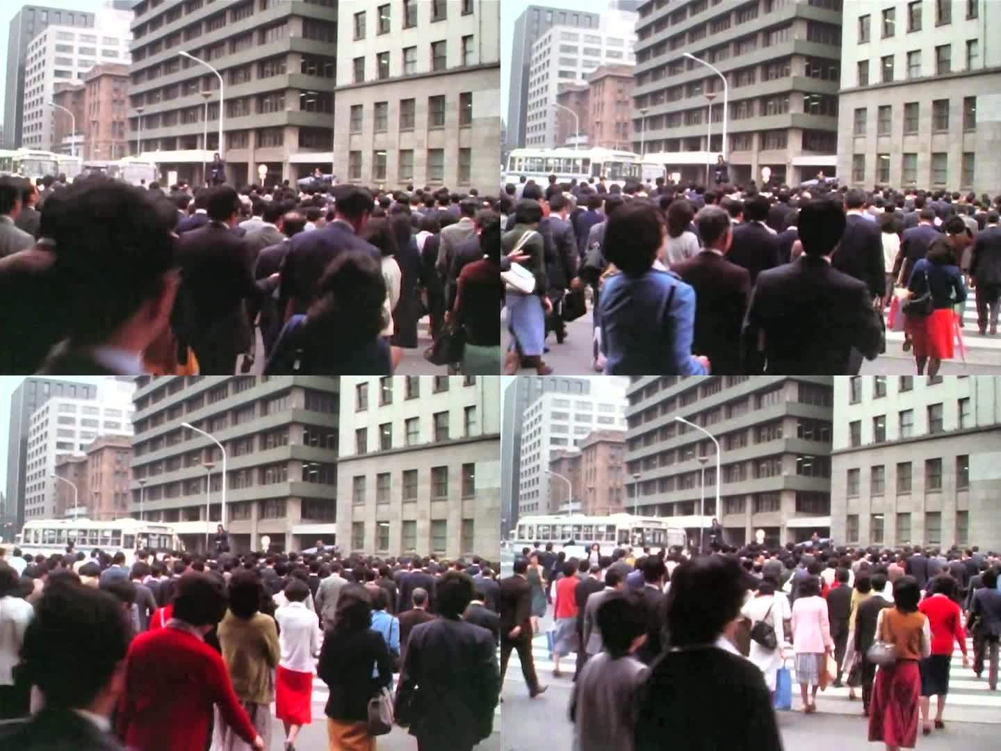 1978年日本 上班族过人行道