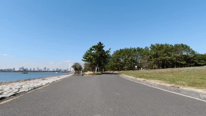 自行车视频，日本公园，东京
