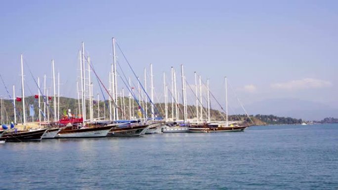 Turkey MUGLA 2015 JUNE: Fethiye Harbor urban detai