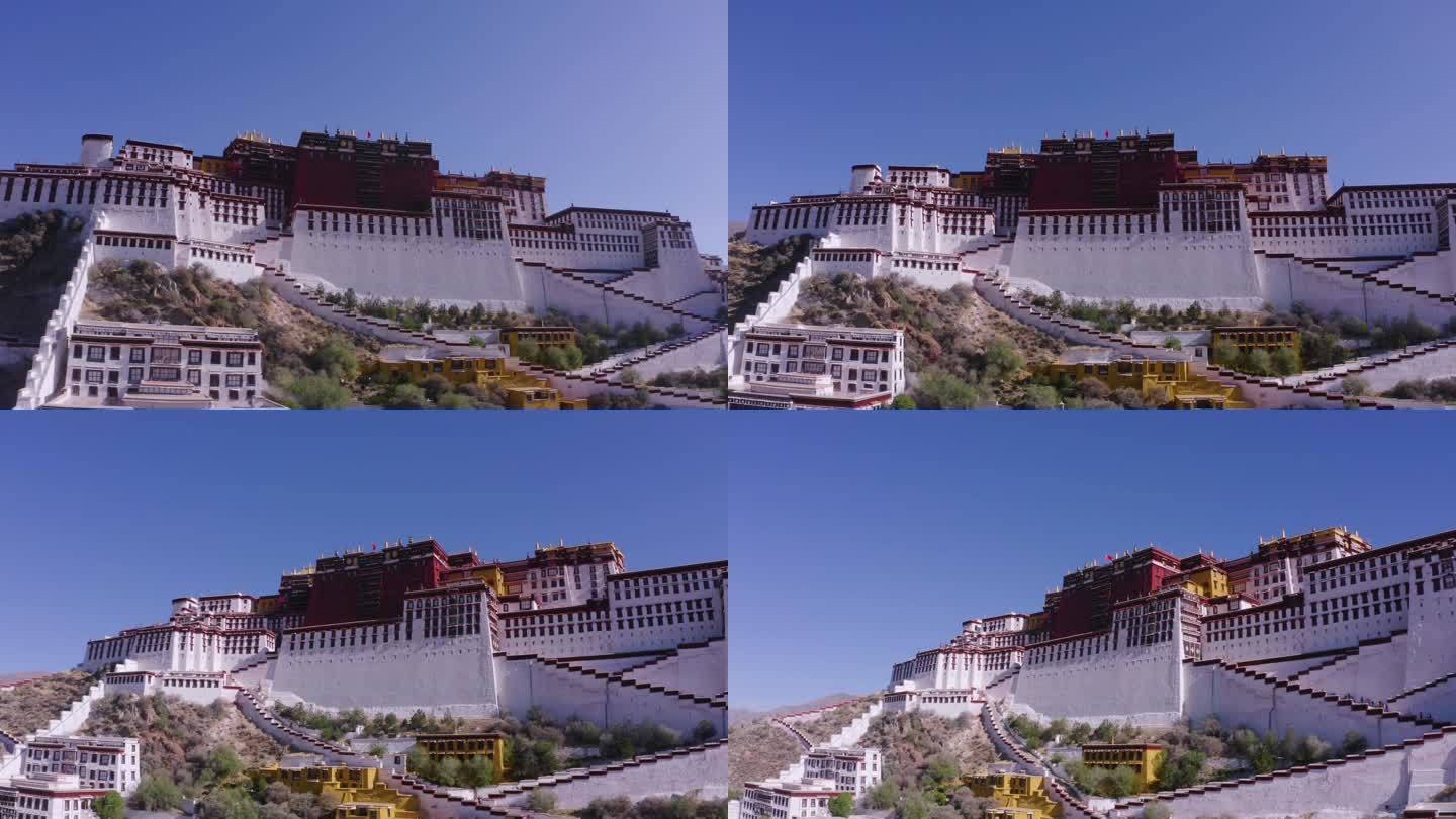 布达拉宫航拍 布达拉宫广场航拍 西藏旅游