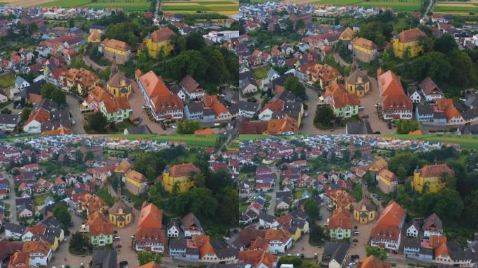 德国城市Mahlberg的鸟瞰图