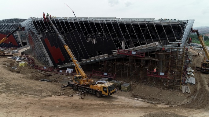 海东乐都 城市建设  体育馆建设 建设