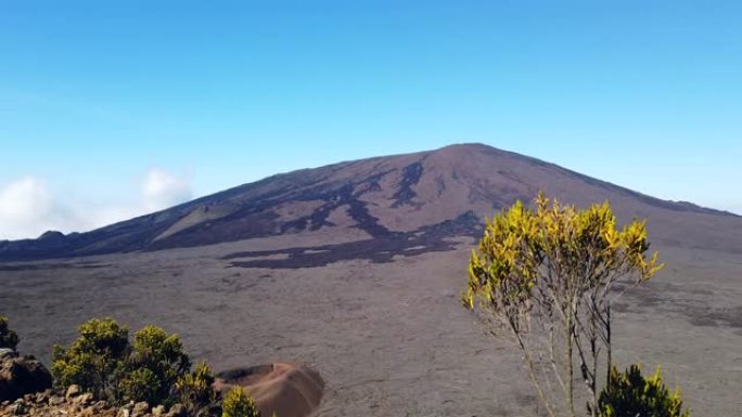 留尼汪岛皮翁德拉富尔奈斯火山的美景