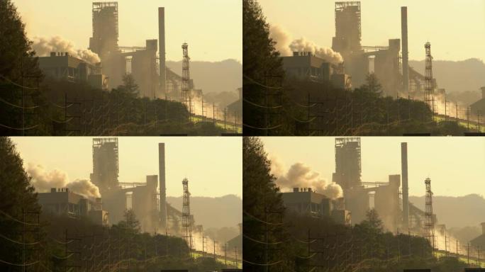 工业厂房管道的空气污染