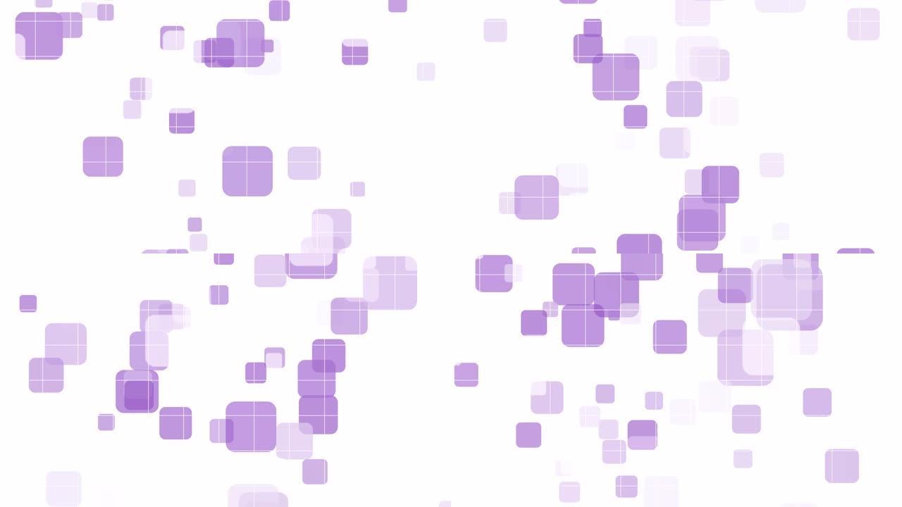 4k抽象商务技术紫色方形形状白色背景