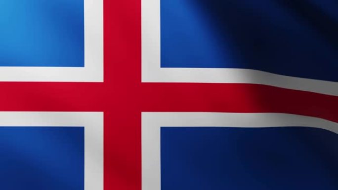 大旗帜冰岛全屏背景在风中飘扬
