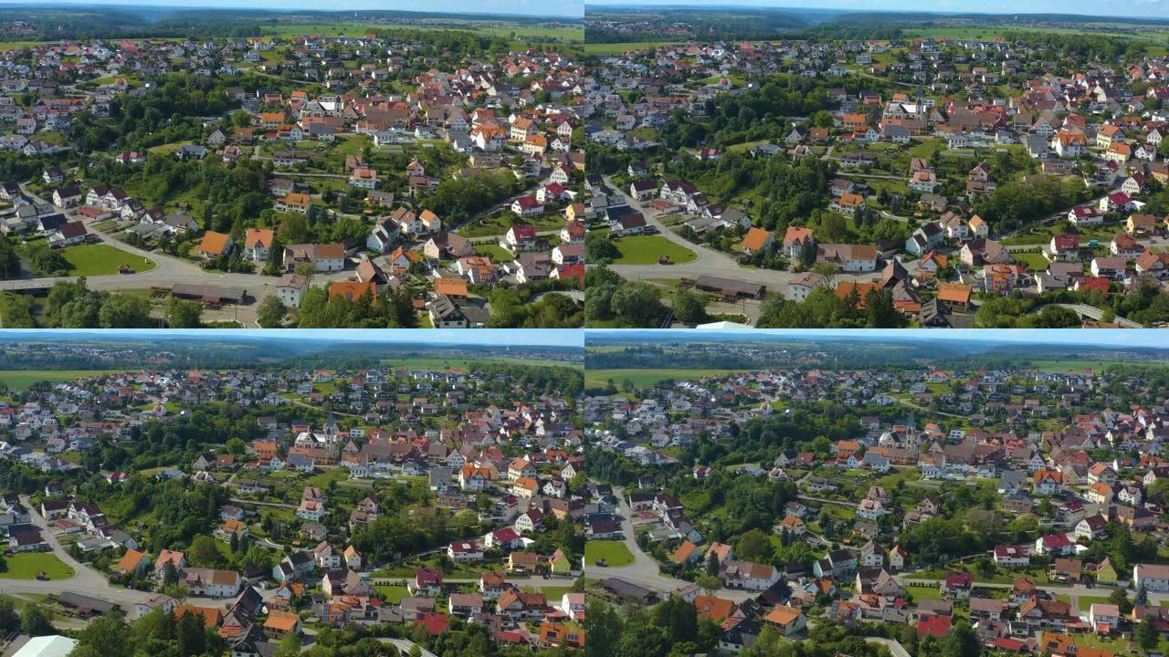 德国斯泰滕村的鸟瞰图。
