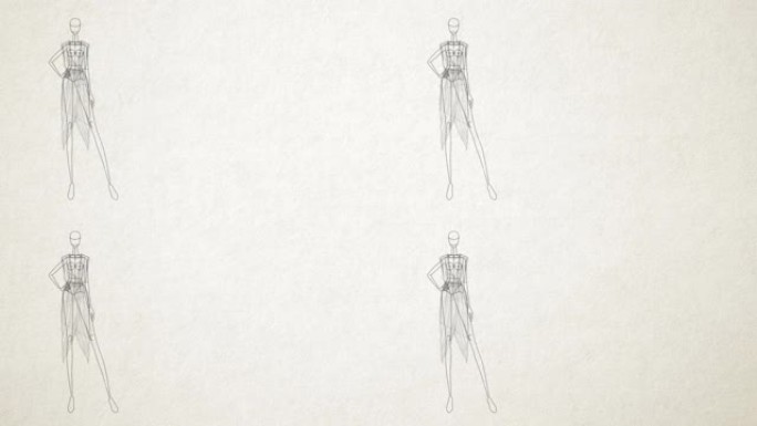 时尚娃娃-简单-模特服装支架的动画