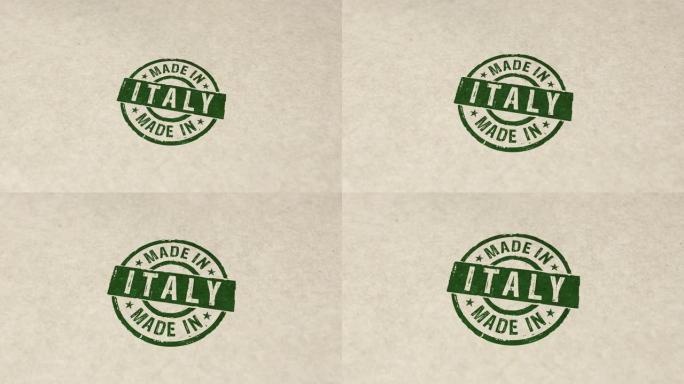 意大利制造邮票和冲压动画