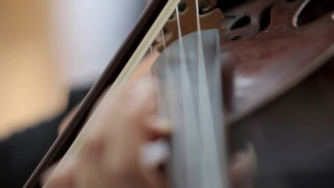 拉小提琴特写拉小提琴视频素材