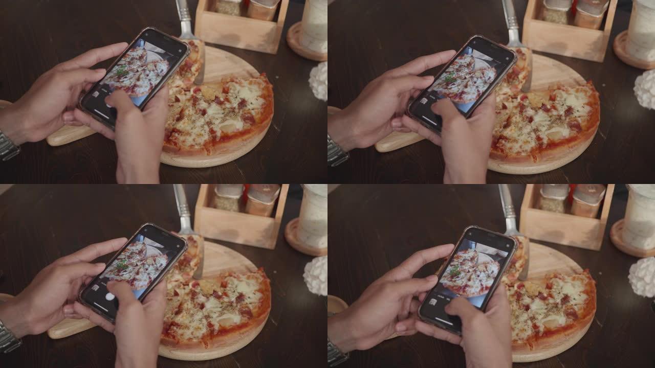 摄影食品披萨记录拍照
