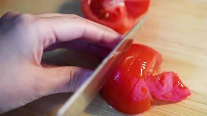 切番茄西红柿食材炒菜做饭