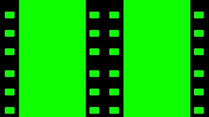 相机胶卷绿色三维动画通道素材