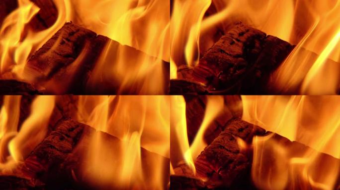 壁炉里燃烧的木头壁炉里燃烧的木头火焰燃烧