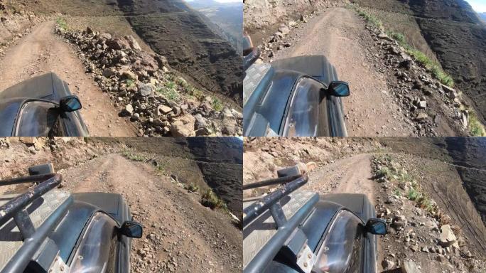 埃塞俄比亚西米恩山的汽车行驶