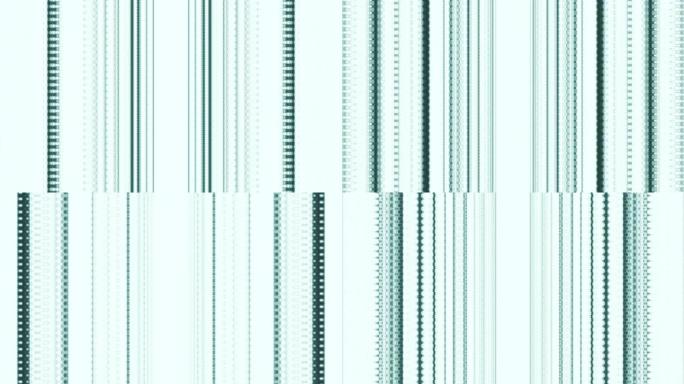 抽象无缝背景垂直闪烁线虚拟数字现实4k声波画面可视化