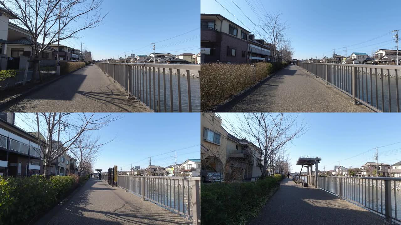 新川河自行车视频，日本东京
