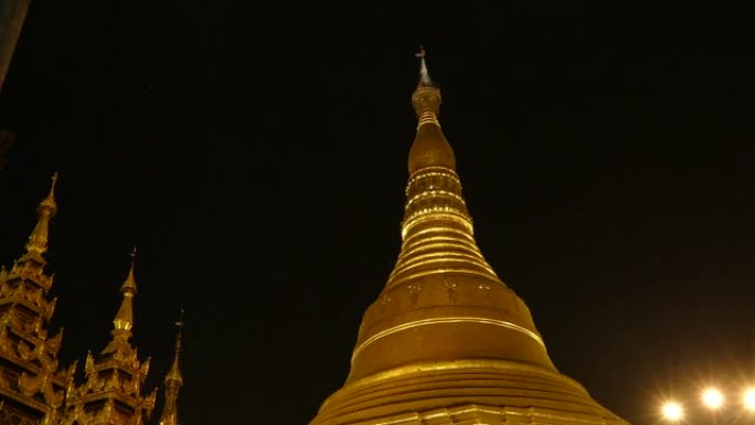 Shwedagon宝塔在仰光,缅甸