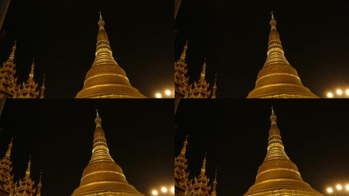 Shwedagon宝塔在仰光,缅甸