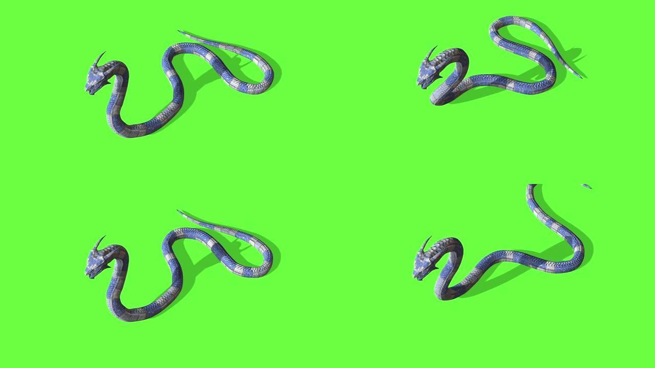 蛇攻击的动画-蟒蛇绿屏