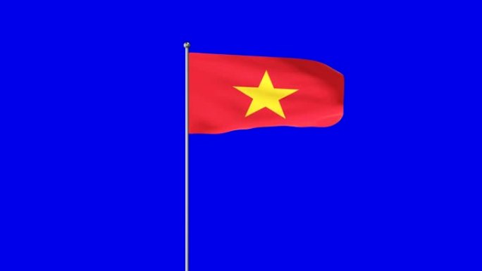 越南升起的国旗越南升起的国旗