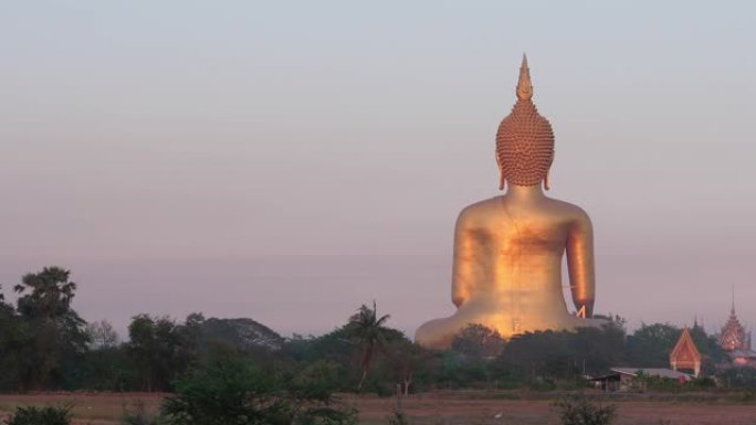 Wat Muang寺的大佛。这是泰国最大的佛像