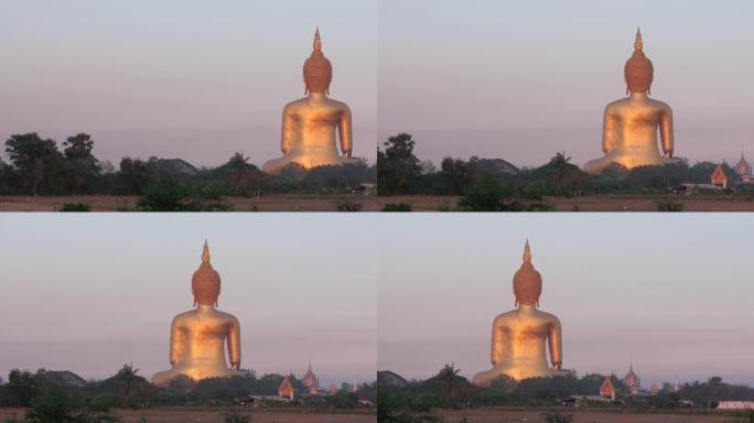 Wat Muang寺的大佛。这是泰国最大的佛像