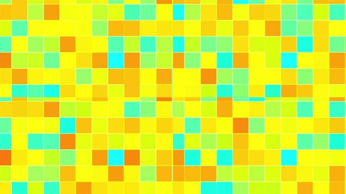 彩色马赛克背景，计算机生成。多色块的表面。几何风格的3d渲染