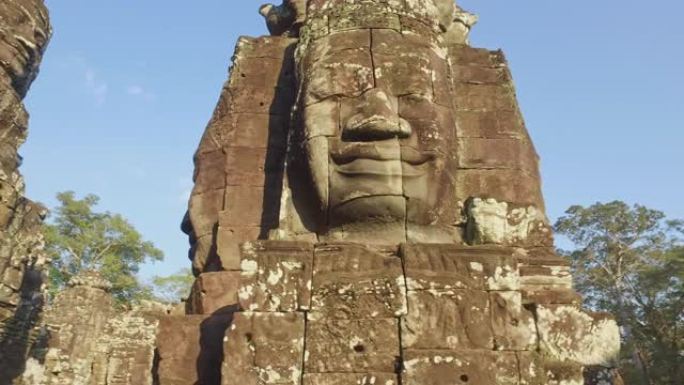 吴哥寺雕塑吴哥窟柬埔寨4k视频